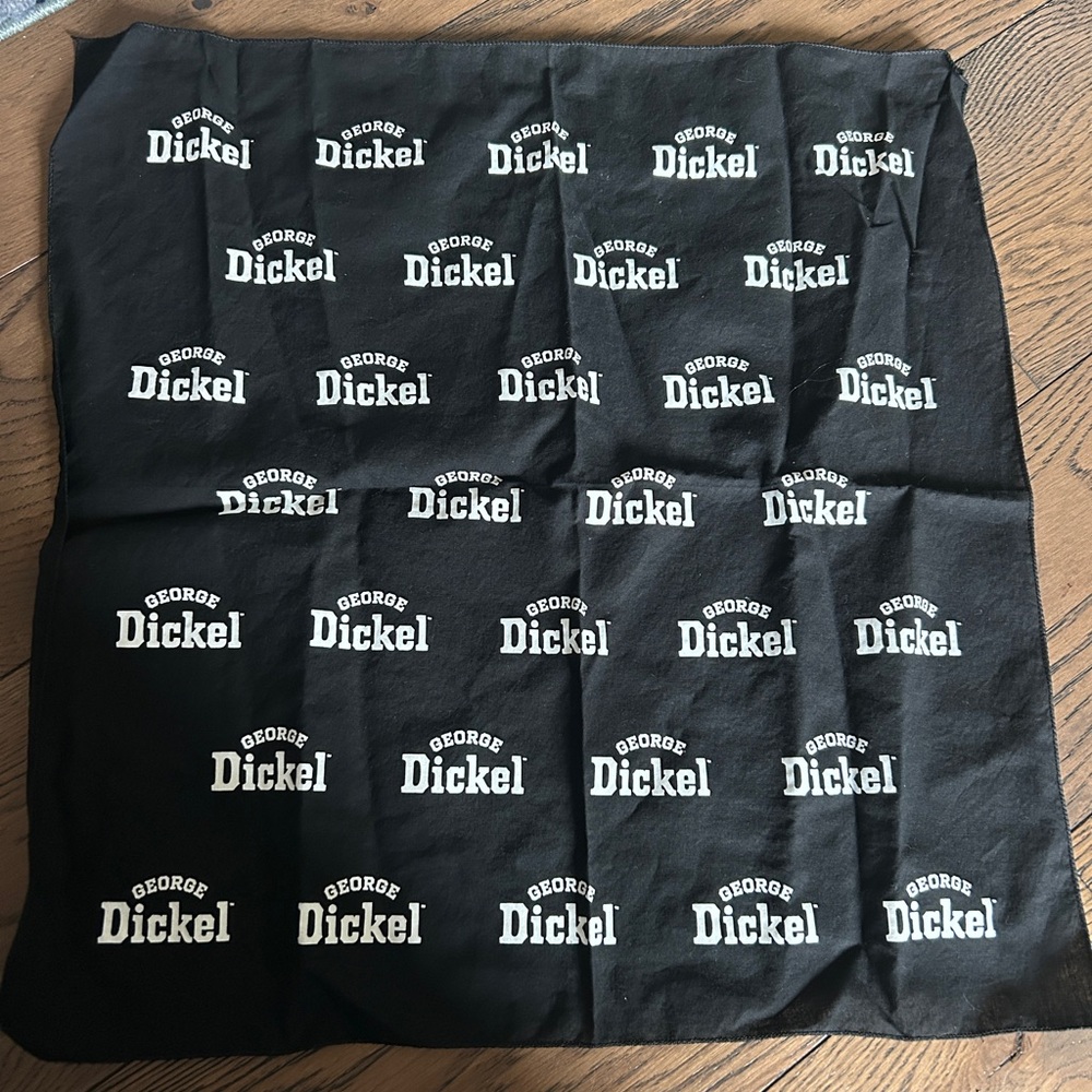 NWOT!  TWO ( Pair) of George Dickel Black & White Promotional Bandanas